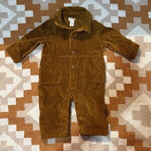 Cat & Jack Brown Corduroy Baby Jumpsuit